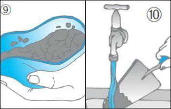 Pulizia degli attrezzi